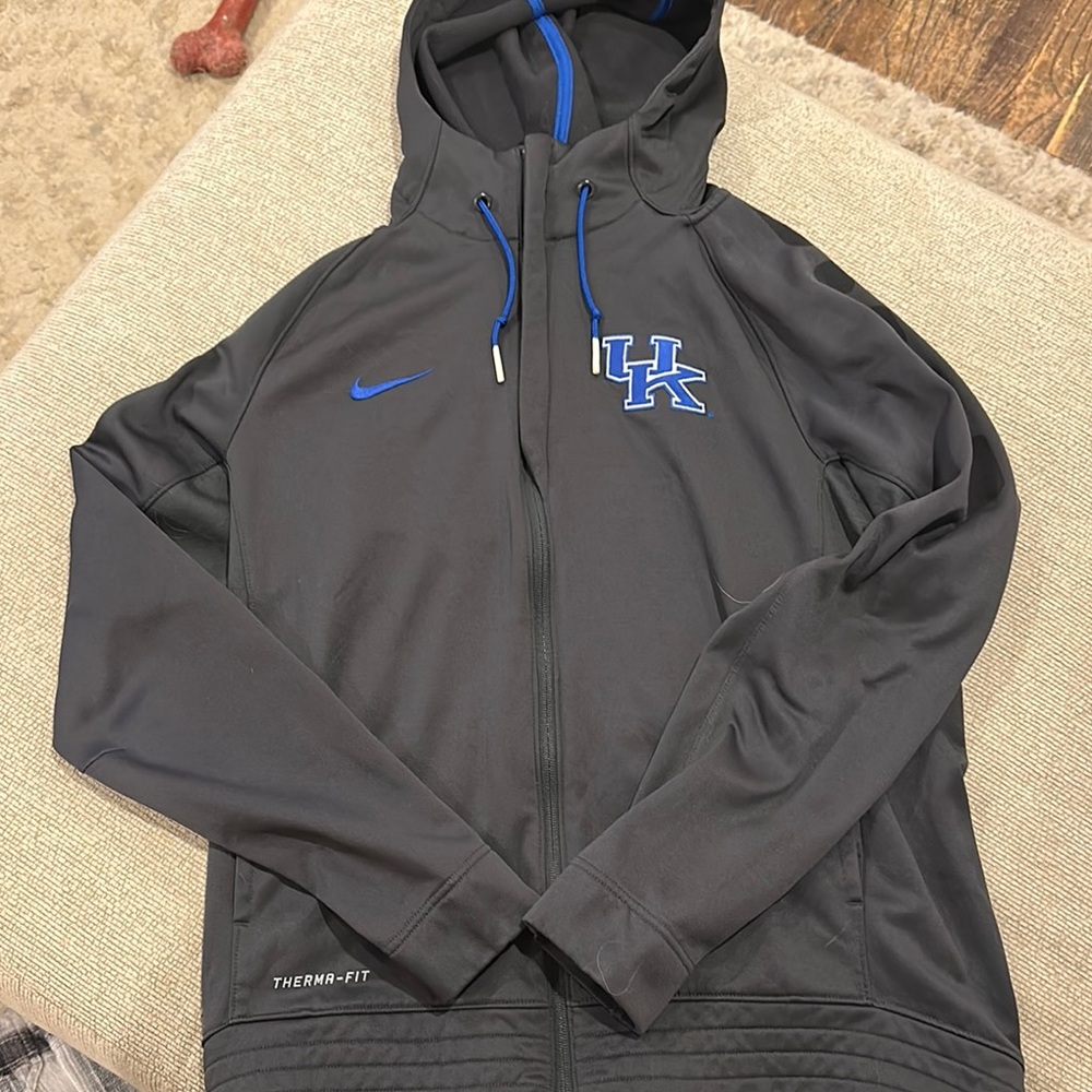 Nike Black and Blue Performance Jacket with Hood